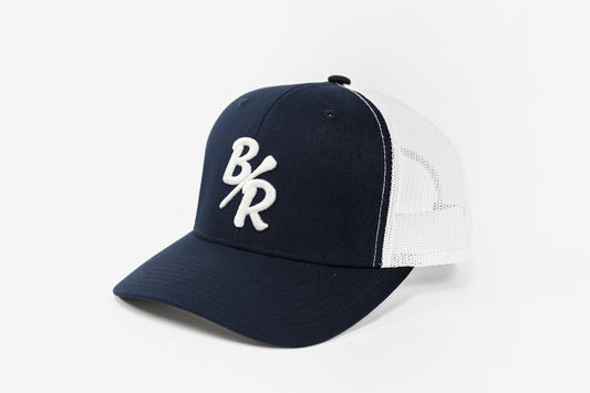 Trucker Blue/White
