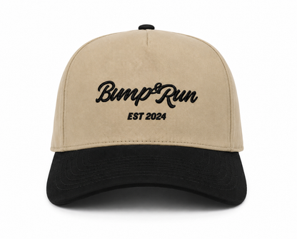 Khaki/Black Cap - BUMP AND RUN GOLF CO.