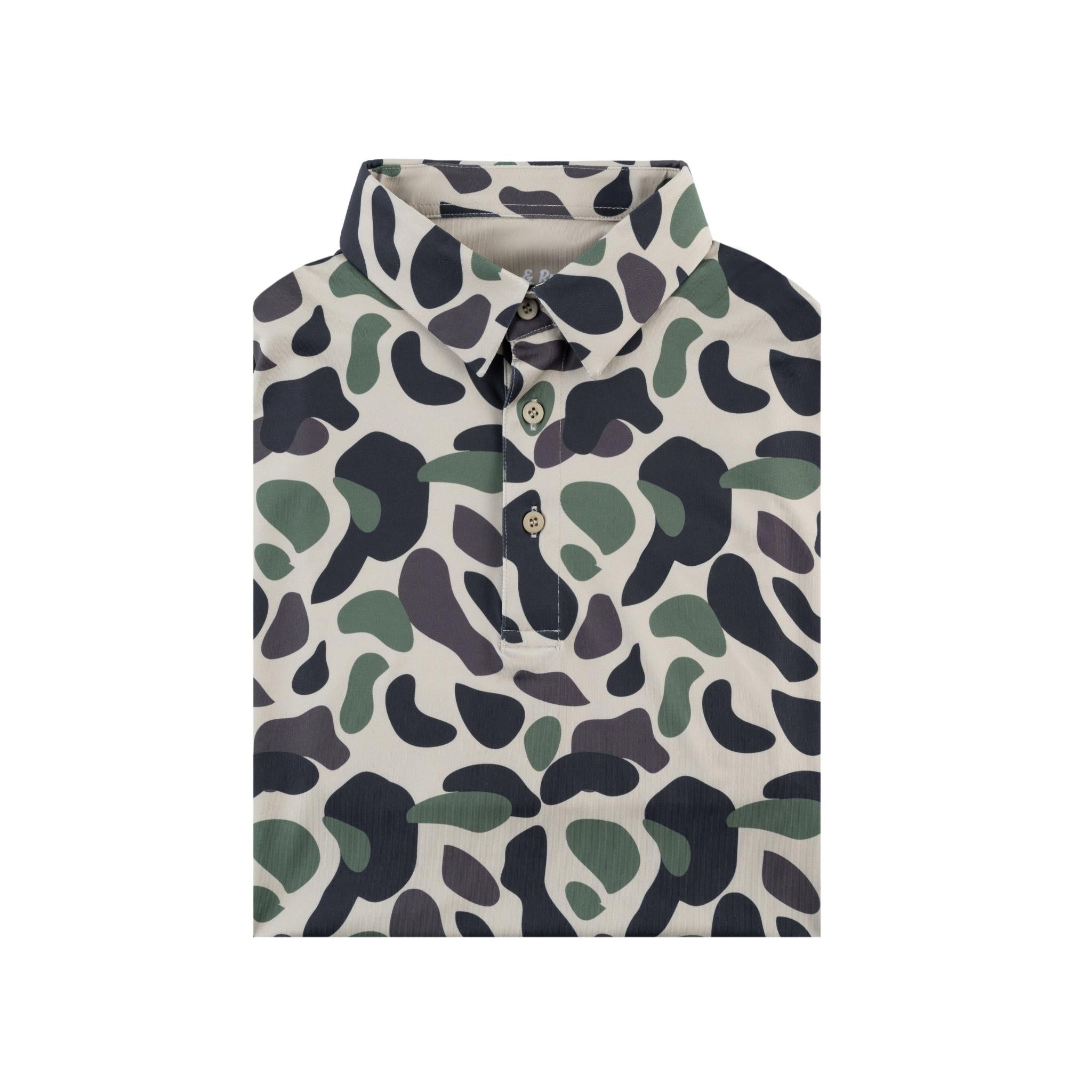 Duck Off Camo Polo: Stylish, Flexible & Comfortable Activewear